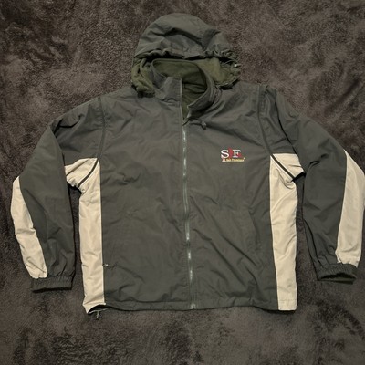 Vintage California San Francisco Rain Full Zip Fleece Heavy 2XL Reversible-image