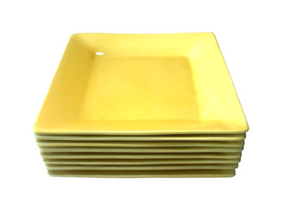 Pier 1 Imports Dinner Plates Earthenware Square~Sets of 4-image