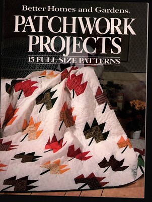 VNTG Better Homes and Garden Patchwork Quilting Patterns 15 Projects 1985-image