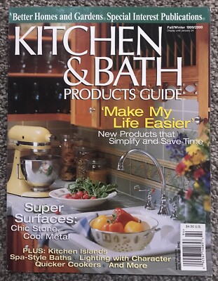 Vintage Fall/Winter 1999 Better Homes & Gardens Magazine Kitchen & Bath Products-image
