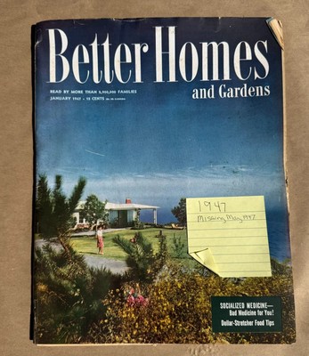 Better Homes and Gardens Magazine 1947 Lot of 11 (Missing May 1947)-image