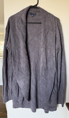 Barefoot Dreams Cozy Chic Lite Cardigan Gray Size L/XL Women’s Soft Cozycore-image