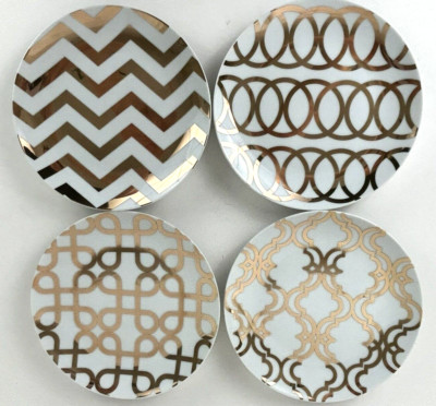 4 - Pier 1 Gilded Geo Gold Design 7.5