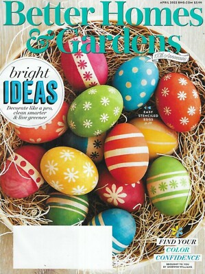 Better Homes and Gardens Magazine Bright Ideas Decorate Green Living Color 2022-image