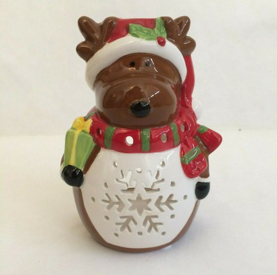 Mainstays Reindeer Christmas Winter Holidays Tea Light Candle Holder-image
