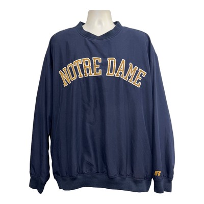Notre Dame Pull Over Wind Breaker Jacket Vintage 90s Russell Athletic Mens XL-image
