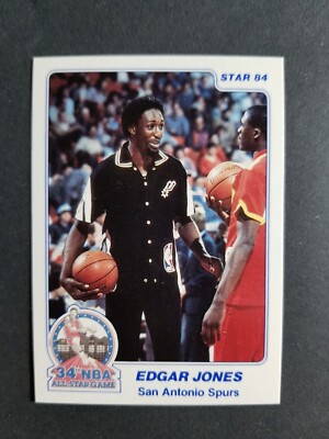 1984 Star slam dunk EDGAR JONES card # 6   [C1]-image