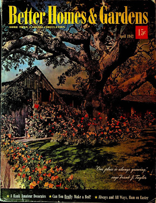 Better Homes & Gardens Magazine April 1942 WWII Food Decoration-image