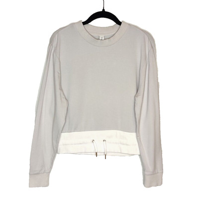 Varley Womens Edith Crop Sweatshirt XS Crew Neck Knit Soft Comfy Cozy Gym Lounge-image