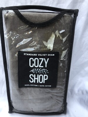 New Grey Cozy Shop Sham Standard Size-image