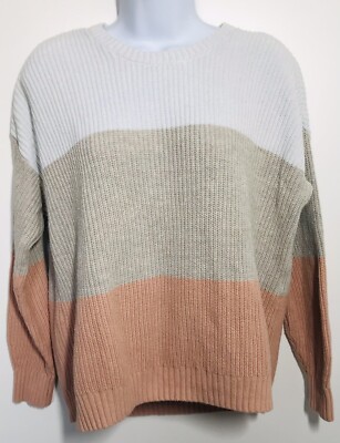 Womens Hollister Knit Sweater Size M Long Sleeves-image