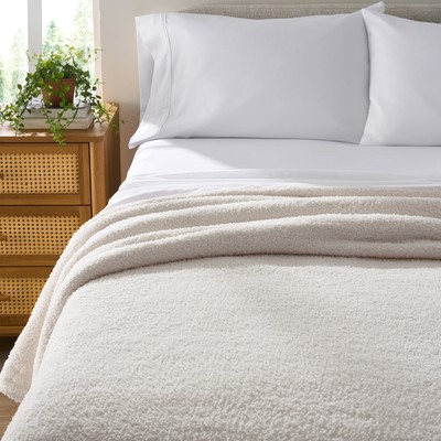 Better Homes & Gardens Cozy Knit Blanket, Off-White, King-image