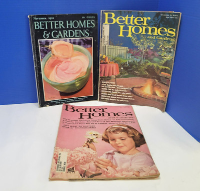 Vintage Better Homes and Gardens Magazines 1933 and 1963 Large Lot-image