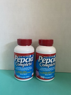 Pepcid Complete 10mg  Tablets 200 exp date /2027 berry Flavor. Sealed-image
