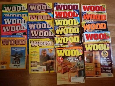 Huge Lot Wood Magazine Woodworking 21 Issues Better Homes Gardens Woodwork READ-image
