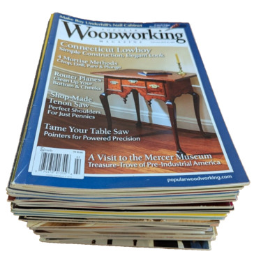 BIG Lot 48 issues of Popular Woodworking Magazine from 2002 to 2014-image