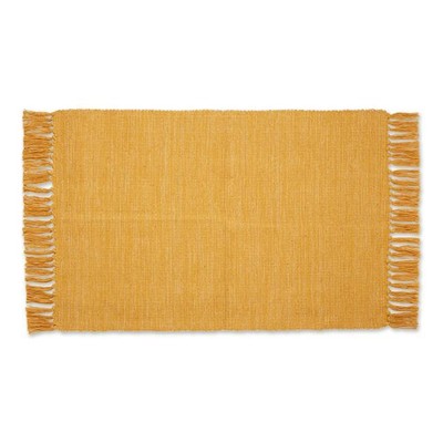 Design Imports CAMZ12595 2 x 3 ft. 2-Tone Ribbed Rug Honey Gold & Off White-image