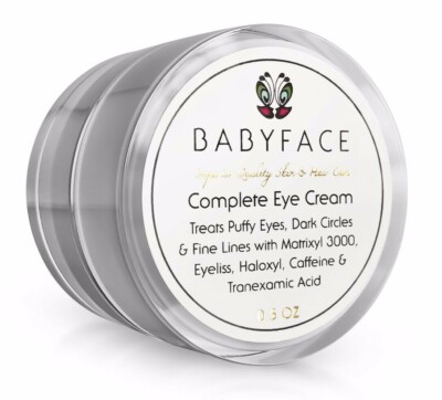 Babyface COMPLETE EYE CREAM Haloxyl Eyeliss Caffeine Wrinkle Dark Circles Puffy-image