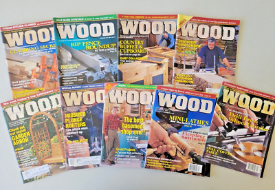 Better Homes & Gardens WOOD Magazine 1997 Lot Of 9 Issues Home Woodworking-image