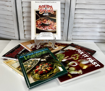 VINTAGE Lot of 8 Better Homes & Gardens Hardcover Cookbooks From 1970’s.-image