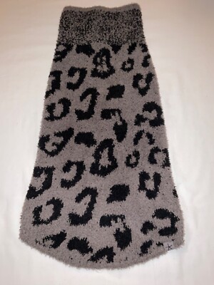 Barefoot Dreams Dog Sweater Leopard Cozy Chic Charcoal/Black Soft/Comfort L-image