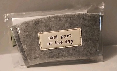 Demdaco Reusable Coffee Cozy & Gift Card Holder.  Best Part Of The Day. New -image