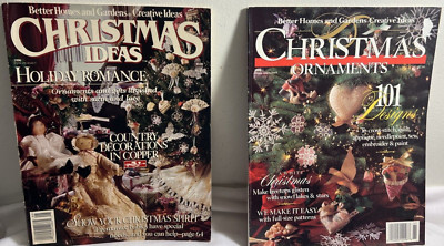 Better Homes and Gardens Magazine 1988 CHRISTMAS ORNAMENTS & CREATIVE IDEAS 1990-image
