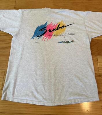 Vintage 1990’s Snuba Tours 4 Winds Maui Hawaii T-Shirt Size XL Snorkeling Scuba-image