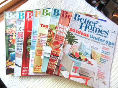 BETTER HOMES & GARDENS X8 2011 2013 1,566 PAGES HOME DECOR GARDENS RECIPES +-image