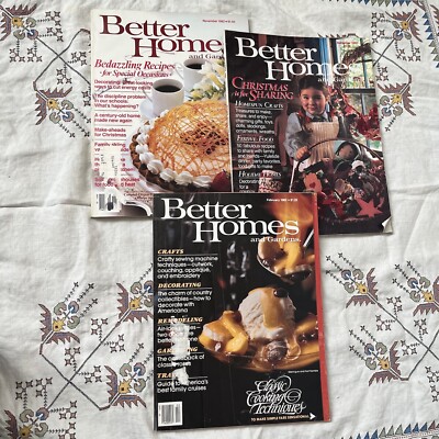 Vintage 80s Better Homes and Gardens Magazine Lot of 3 1982-image