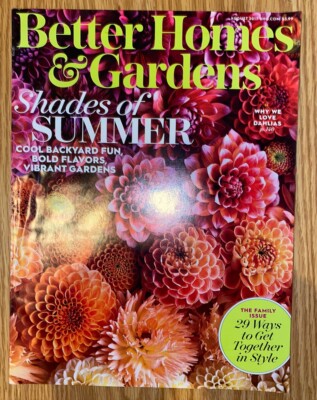 Better Homes & Gardens Magazine August 2017 Shades Of Summer-image
