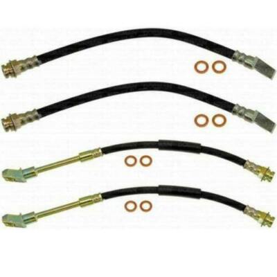 Brake Hose Kit For 84-87 Corvette Complete Kit Rubber Fine Lines-image