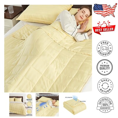 Machine Washable Modern Weighted Blanket 20lbs for Restful Adult Sleep-image