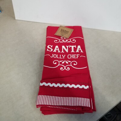 Design Imports Mr and Mrs Claus Dishtowel Set of 2-image