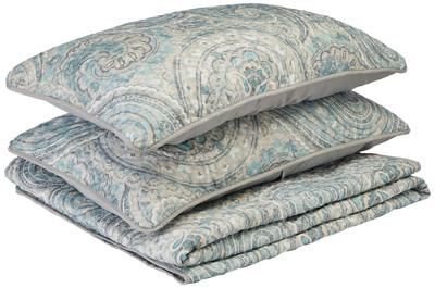 Quilt Set-Trendy Paisley Summer Cover, Cozy Coverlet Lightweight All Season B...-image