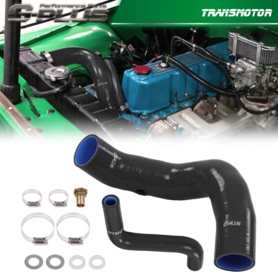 Fit For 1970 1971 1972-1975 Jeep Cj5 Cj6 Base Fuel Hose Complete Kit Set Black-image