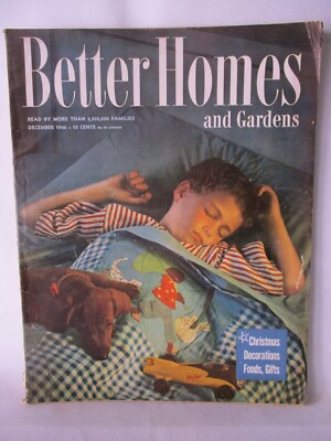 December 1946 Better Homes & Gardens Magazine Buick Swift's Beef Diamond Walnuts-image