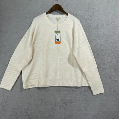 NEW Legendary Outfitters Women's XXL Soft & Cozy Cream Crewneck Sweater-image