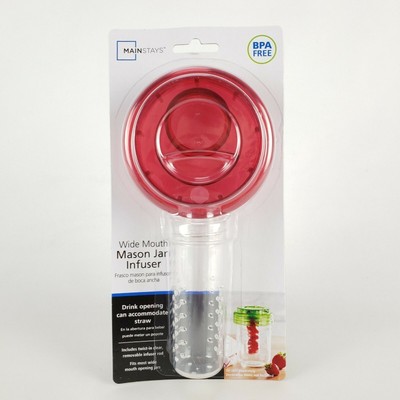🍉🍓🍒 Water Fruit Infuser For Wide Mouth Mason Jars- RED-GREEN-BLUE- NEW 🍒🍓🍉-image