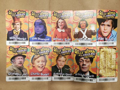 Dave and Buster's Coin Pusher Willy Wonka Complete Set Worth 2,500 Tickets-image