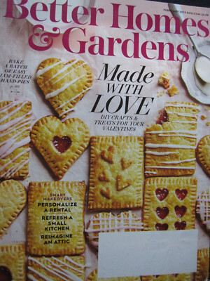 Better Homes & Gardens Magazine February 2019 Made With Love DIY Crafts and Tr..-image