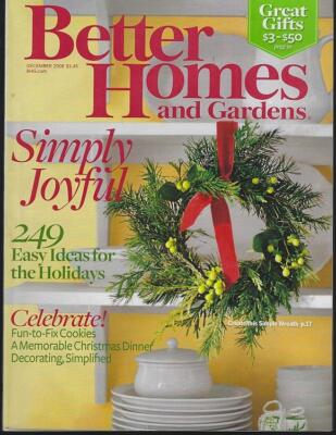 Better Homes Gardens Magazine December 2008 Holidays Decorating Recipes Soups-image