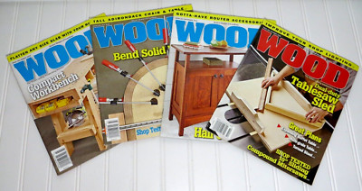 Better Homes And Gardens Wood Magazine 2018 Lot Of 4, Good Condition-image