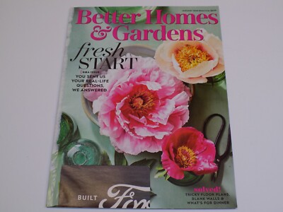 Better Homes Gardens Magazine Jan 2020 Fresh Start Tricky Floor Plans Blank Wall-image