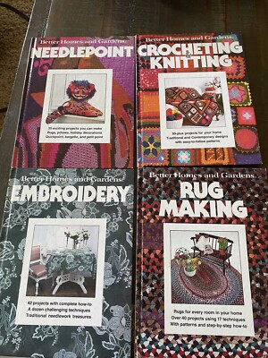 Vintage Better Homes Gardens Lot Of 4 Crafting Books 1978-image
