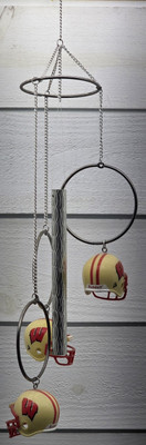 Vintage Riddell Helmet Wisconsin Badgers NCAA Wind Chime-image