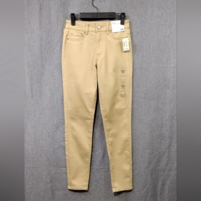 NWT Aeropostale High Rise Jegging Womens 2R Tan Casual Comfy Stretchy Minimalist-image