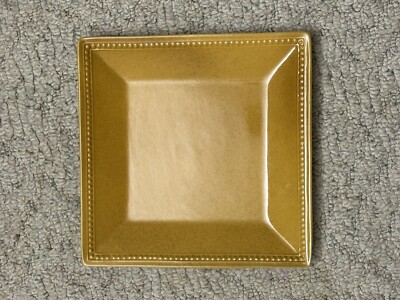 Pier 1 Imports Square 10 1/2” Dinner Plate Spice Route Ginger Stoneware-image