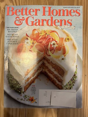 Better Homes & Gardens Magazine March 2022 100th On Trend Recipes-image