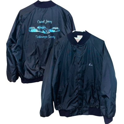 Westark Satin Bomber Jacket Volkswagen Society of Central Jersey Sz. 2XL Vintage-image